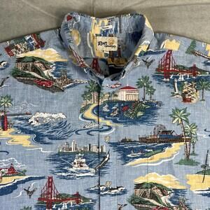 Reyn Spooner Golden Coast Shirt Men’s XXL California Classic Fit Limited Issue
